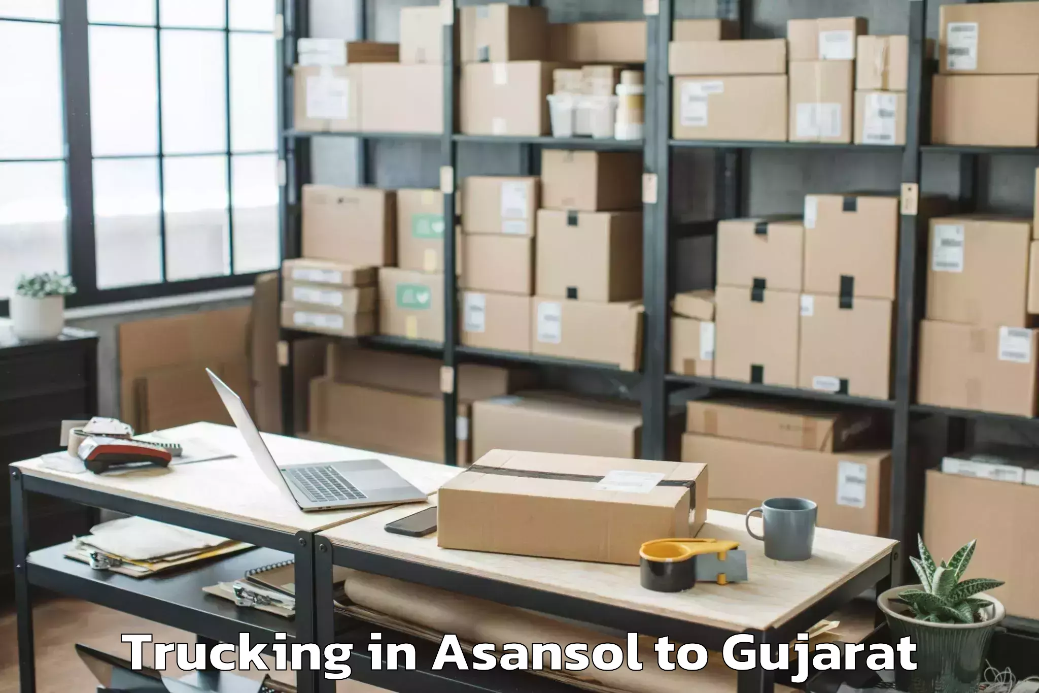 Book Asansol to Jamnagar Trucking Online